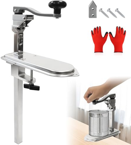 59 cm Abrelatas de Mesa de Acero Inoxidable