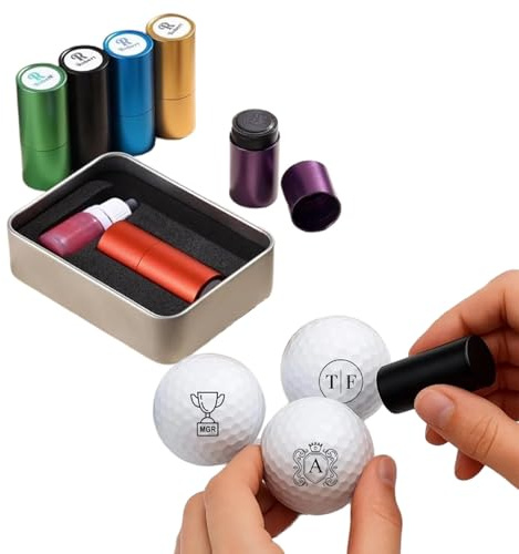 BOBO BIRD Custom Golf Ball Stamp - Personalisierter Ballmarker Stempel mit schnell trocknender Tinte - Wiederverwendbares Golfgeschenk für Männer, Frauen, Spieler & Trainer - Logo, Text oder Icon