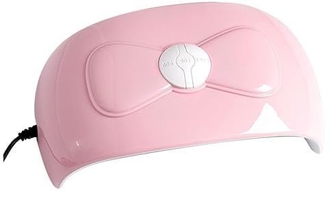 Lampada UV per Unghie 54w a Doppia Luce Schermo LED | Rosa, Plastica, Portatile, 18 Led, Uso Salone Professionale Art Quotidiana