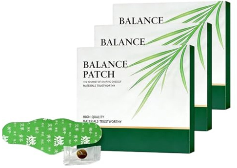 Parche Herbal Balance, parches botánicos naturales para el ombligo, la cintura y el abdomen; transpirables y fáciles de llevar; parches calmantes para el cuidado corporal (3 cajas/15 unidades)