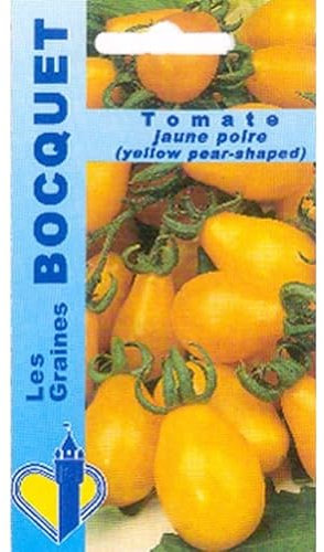Sachet de graines de Tomate Jaune Poire Yellow Pearshaped - 0,5 g - légume fruit - LES GRAINES BOCQUET