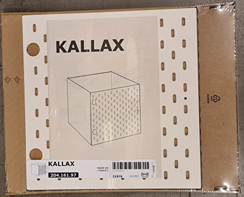 Kallax IKEA Regaleinsatz mit Lochplatte; in weiß; (33x33cm)