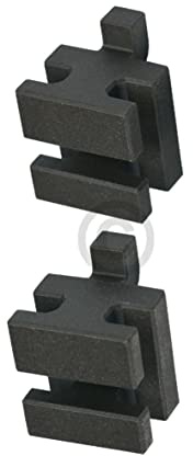 Presa compatibile con SIEMENS 00637444 supporto in ceramica posteriore per griglia di supporto, forno a microonde, 2 pezzi