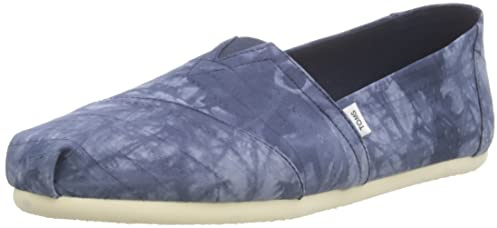 TOMS ALPARGATA Loafer Flat Espadrille Canvas Print Damen, Batik Marineblau, 36 EU