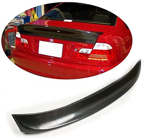 Auto Kohlefaser Heckspoiler Für BMW E46 Sedan 4-Door Not for E46 M3 bumper 1999-2006, Auto Tail Heckflügel Modifikation Styling Zubehör