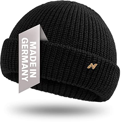 NYTTED® Troyer Mütze Damen & Herren - Made in Germany - Fisherman Beanie aus 100% feinster Schurwolle I Winter Mütze Herren I Troyer Damen Troyer Herren I Fischermütze Herren