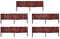 Floranica Bordures de Parterre en Saule Lot de 5 pièce 40 cm x 100 cm Clôture en Bois de Osier pour Bordure Plate-Bande Palissade Bordures de Fleurs Décoratives Panneau en Saule