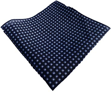 Hugo Boss Herren-Leinenanzug, kariert, Einstecktuch, 50312238, blau