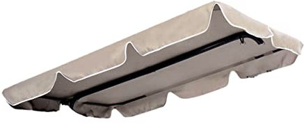 Yardwe Toldo para Columpio Beige De Oxford con Protección UV Cubierta De Porche Resistente Manchas y Decoloración Repuesto para Sombra Exterior para Jardín y Patio