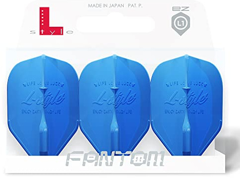 L-style L1 Standard EZ Fantom Molded Dart Flights - Blau - 2 Sets (6 Flights)