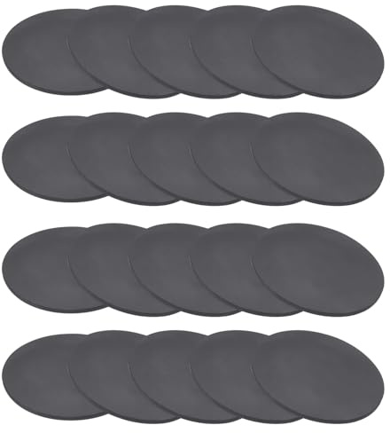 PATIKIL 20 Pz Rondelle Gomma Piena 40mm ID x 1.5mm Spessore Nero | Boccole Rondella Distanziatrice, per Guarnizione Fai da Te