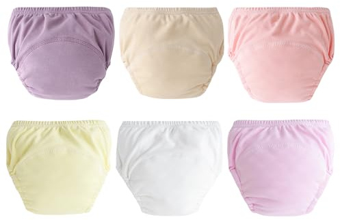 Happy Cherry 6 PZ Mutandine di Apprendimento Bambino, Bambini Pantaloni da Vasino, Unisex Bambino Mutandine di Apprendimento, Lavabile Mutanda per Bambini S