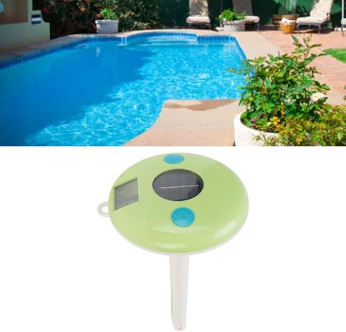 Solarbetriebenes Salzgehalt Temperatur Messgerät, Schwimmendes Digital Pool Thermometer für Salzwasserpool Teich ohne Kalibrierung