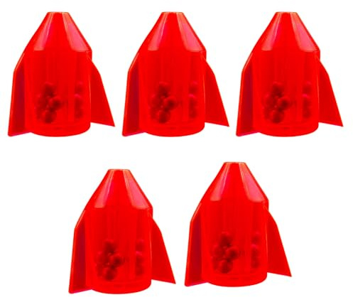 Btgghytr Angelköder, Rasseln, Angelköder, Gewichte, Angelköder, Gewichte, multifunktionale Schnur, Rasseln für den Außenbereich, 5 Stück