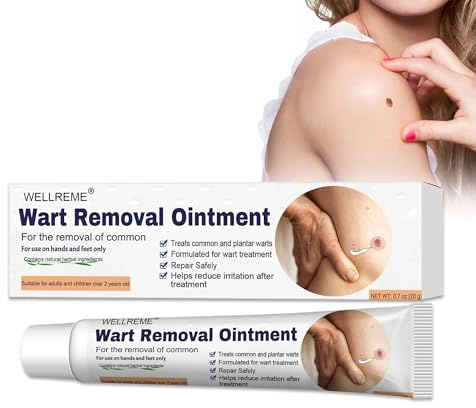 Wart Removal Cream, Skin Tag Remover for Hands and Feet Skin, Suitable for Various Skin Types(20g)