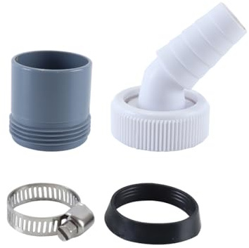 DUZEPA Raccord De Rallonge De Tuyau De Vidange Pour Machine À Laver, Avec Connecteur D'entrée De 18 À 24 Mm Et Tuyau De Sortie De 40 Mm Avec Collier De Serrage