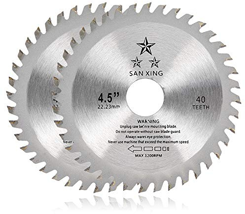 Sägeblatt Kreissägeblatt 115 x 22,2 mm, 40 Zähne für Winkelschleifer,Multi Material Feinschnitt ,für Aluminium,Kupfer,NE-Metalle,Holz,Sperrholz,Kunststoff,Laminat,Schnitzen,Schneiden, kabellos (2pcs)