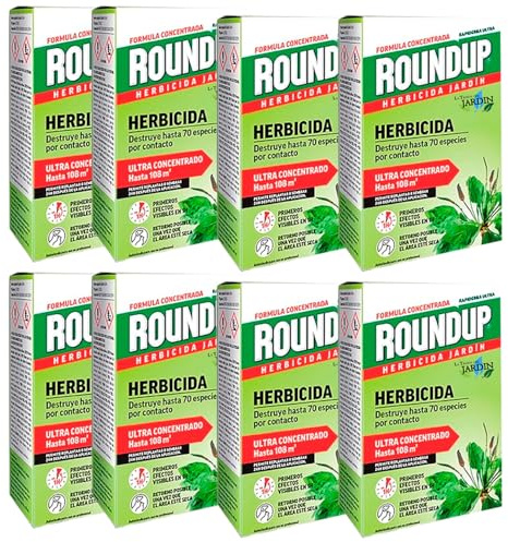 Suinga Herbicida Total ROUNDUP profesional 2 Litros | Control seguro de malas hierbas, solución potente para jardines, huertos y exteriores | Elimina hasta 70 especies de hierbas y musgo