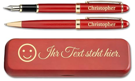 QSZ Personalisierter Kugelschreiber mit Gravur Kugelschreiberhalter Holz Holzkugelschreiber als Geschenk für Büro Schule Firma Besondere Anlässe (Kugelschreiber - 2)