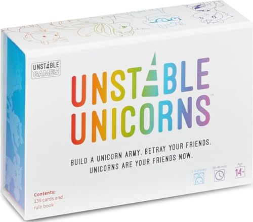 UNSTABLE UNICORNS 2nd Edition TEE3678UUBSG1 Bordsspel, Flerfärgad, Från 8 år