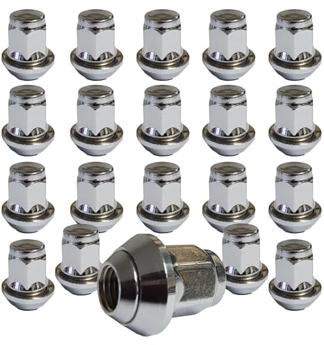 20 Radmutter M12x1,5 60° Kegelbund 2 teilig für Originale Ford Felgen SW 19mm 20-KEMUTTER1215BEW