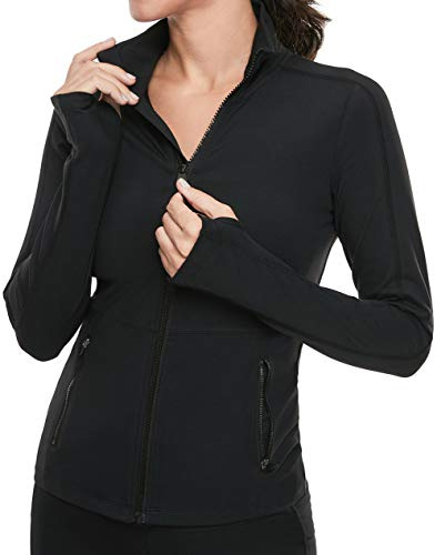 VUTRU Women's Workout Yoga Jacket Full Zip Running Track Jacket