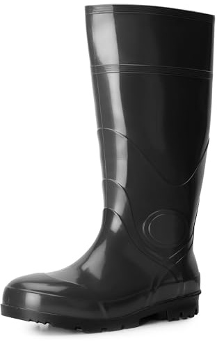 Ladeheid Herr PVC Gummistövlar LA-914 (Svart, 47 EU)