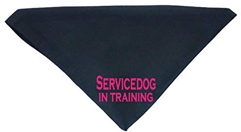 Hundehalstuch Servicehund in training Stop Assistenzhund in Wunschfarben