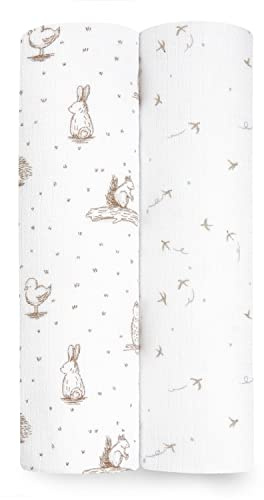 aden + anais Essentials Musselin-Wickeltuch, quadratisch, Bambus-Viskose, große Empfangsdecken für Mädchen und Jungen, ideales Wickelset für Neugeborene und Kleinkinder, perfekte Heilung