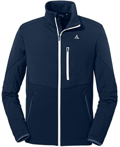 Schöffel Herren Fleece Jacket Lodron M, atmungsaktive Fleecejacke aus 4-Wege-Stretch, Funktionsjacke mit Body-Mapping Technologie und Original ÖSV Logos, navy blazer, 52