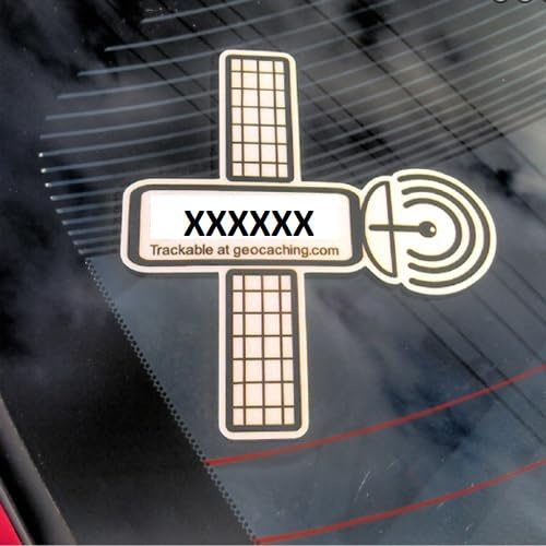 geo-versand Geocaching Aufkleber Auto Sticker Stickers Autoaufkleber Trackable Reflektierend