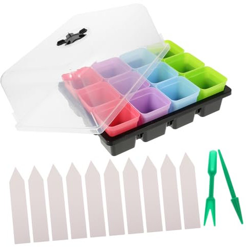 SUPVOX 1ensemble Pots De Plastique avec Drainage De Pots pour Cultures De Tomates Design Minimaliste Et Léger Parfait pour Replantage Culture De Plantes Intérieur Et Extérieur