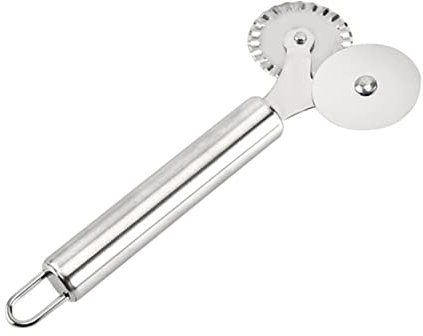 PRETYZOOM Rotella Tagliapizza in Acciaio Inox Rotella Per Pizza e Impasto Coltello Per Pizza e Pasta Utensili Per Cottura Come Mostrato