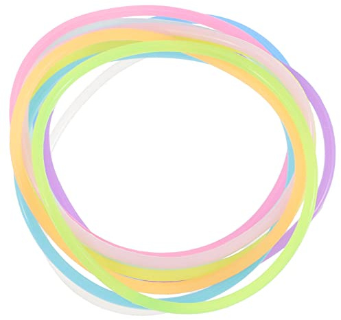 Abaodam 50 Pezzi Braccialetti In Silicone Per Bambini Fascette Per In Silicone Elastica Per Braccialetto Luminoso Braccialetti Per Bambini Braccialetto Di Gelatina