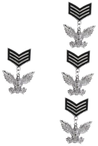 GALPADA 4 Stück Medaillenbrosche für Männer abstecknadeln pinns Broschennadel Adler Anstecknadel dekorative Stifte Schmuck dekorative Anstecknadel Broschen für Männer Anzugkragen Abzeichen