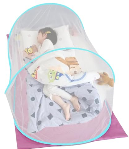 Moskitonetz-Zelt,Faltbares Moskitonetz Für Einzelbett,Ortable Feinmaschiges,Pop-up Moskitonetz Bett Für Camping Hinterhöfe,Faltbares Reisezelt,Reise-moskitonetz Camping Moskitonetz,Camping-Moskitonetz