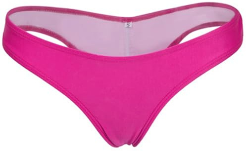 FXTYK Brazilian Bikini Byxor Dam Underdel Strand Stil Strand Strand Kläder V Rouched Bikini Underdel Baddräkt String, Rosa, S
