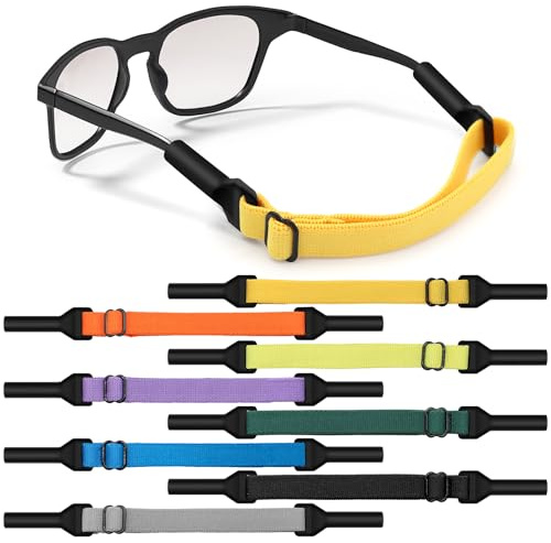 XIANGLONGY Cordon Lunettes Enfant 8 Pièces, Élastique Réglable Antidérapant