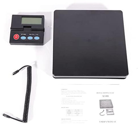 HINOPY Paketwaage, 2g-50Kg Präzisionswaage Briefwaage Tisch Elektronische Plattformwaage 4 Verschiedenen Maßeinheiten Mit LCD-Bildschirm