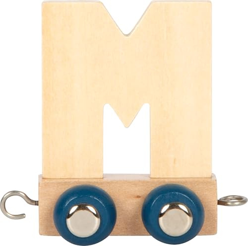 small foot Buchstabenzug Polar M aus Holz, Holzzug individuell kombinierbar, zum Dekorieren und Verschenken, 12583