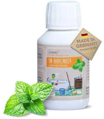 EM-Badreiniger mit Pfefferminzduft - biologisch abbaubar - 100 ml | Probiotisch, vegan und tierversuchsfrei - reinigt zuverlässig und sorgt für angenehmen Duft im Badezimmer