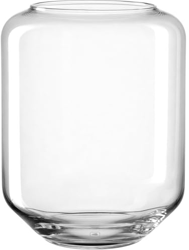 LEONARDO HOME Milano vindljus, 1 st, modern vas, elegant vindljus med oändliga dekorationsmöjligheter, högkvalitativt utförande, höjd 22 cm, transparent, 034156