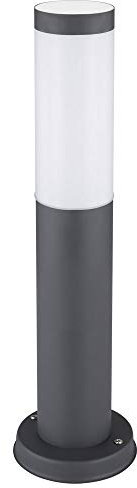LED Sockelleuchte Außenleuchte anthrazit Gartenleuchte Edelstahl Stehlampe Terrassenleuchte, 11W 1055lm 3000K, DxH 7,6 x 45 cm