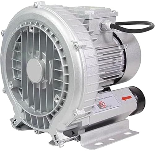 Aspiratore Centrifugo Industriale,Aeratore Laghetti,Soffiante Rigenerativo,Acquacoltura/Pompa per Vuoto Industriale,per soffiaggio d'aria o aerazione delle acque reflue di aspirazione ,180W/0.24HP