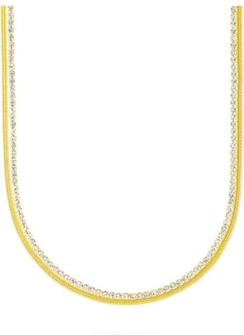 Guido Maria Kretschmer Damen-Kette Edelstahl Zirkon One Size 89192981