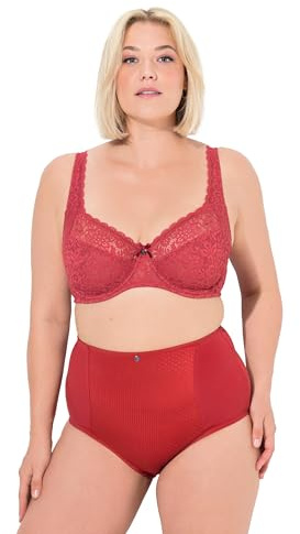 Ulla Popken Damen große Größen Übergrößen Plus Size Bügel-BH, Blütenspitze, Vollspitze, Cup C - E