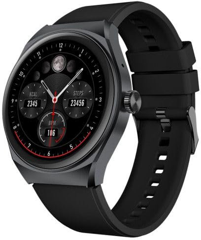 Celly, Reloj Inteligente para Hombre y Mujer con podómetro, rastreador de Actividad y GPS, Resistente al Agua, duración de la batería hasta 5 días, Color Negro