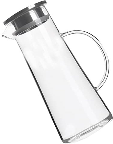 ABOOFAN Botella De Agua Transparente 1450ml Hervidor De Cristal Para Cocina Botella De Té