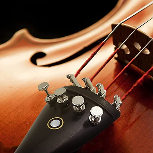 Sustvita 3 en 1 coureur d'ébène, remplacement de la quai-queue de violon avec corde et kit de tuners fins pour le violon 4/3 4/4
