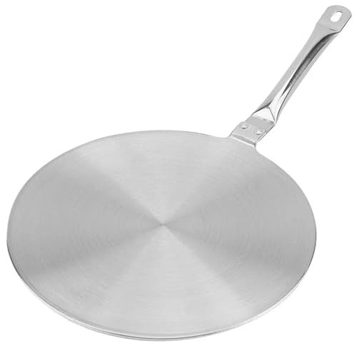 YDYAENIO Placa de conducción de Calor de Acero Inoxidable de 20/28 cm, difusor de Calor, Adaptador de Placa de inducción for Cocina de Gas para Utensilios de Cocina(28cm)